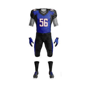 Uniformes de Fútbol Americano Personalizados Sublimados, Transpirables, 100% Poliéster, Manga Corta, Cuello en V, Ajustados, para Hombre, para Todas las Temporadas - Product Image 6