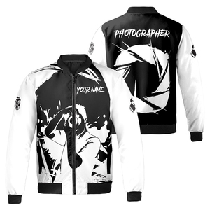Chaqueta Bomber Personalizada con Nombre, para Mujer, Diseño de Golfista Bebiendo Vino, 'I Know Things', Tallas S-5XL, Alta Calidad, Hecha a Medida, Manga Larga, Colección 2026 - Product Image 1