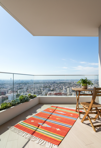 Alfombra Moderna de Algodón Hecha a Mano de Primera Calidad con Diseño Floral y Pelo Suave, Lavable a Máquina, Reversible para Viajes y Uso Doméstico - Product Image 4