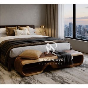 Modern Wood Bedroom Bench Storage Ottoman Furniture for Home Interior Decor - Product Image 1