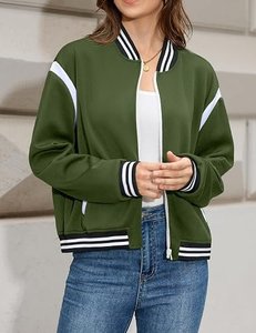 <b>Women</b>’s Varsity Bomber <b>Jacket</b> Custom Logo <b>Lightweight</b> Baseball <b>Jacket</b> Manufacturer - Product Image 3
