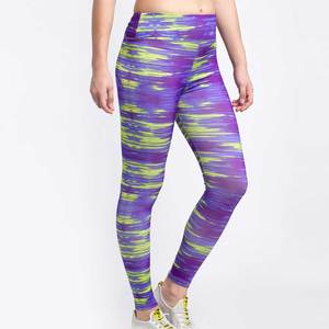 Leggings de Pesca para Mujer con Estampado Morado y Verde, Sublimación, Transpirables, Spandex, Poliéster, Sin Costuras - Product Image 3