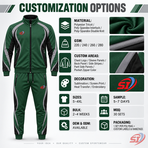 Ensemble de survêtement homme personnalisé pour l'hiver : veste zippée à capuche 100 % coton écologique, respirante et unie, et pantalon d'entraînement fuselé - Product Image 4