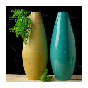 Handcrafted Modern Coiled Bamboo Vase D23xH60cm for Eco-Friendly Home Decor for Flower Arrangements Minimalist Tabletop Display - Product Image 5