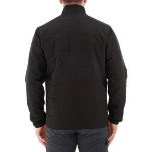 Customizable Stand Collar Patchwork Puffer <b>Jackets</b> for <b>Men</b> Winter Casual Embroidered Zipper Front - Product Image 5