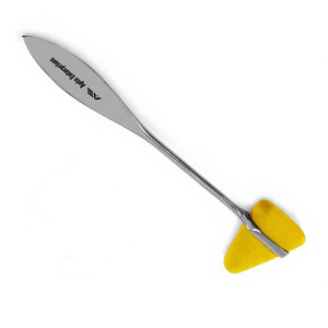 Marteau de réflexes Taylor jaune de 7,5 pouces, instrument médical chirurgical en acier inoxydable de qualité allemande pour diagnostic neurologique - Product Image 6