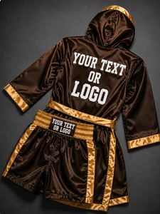 Ensemble uniforme de boxe personnalisé OEM ODM unisexe, débardeur slim, short et t-shirt, logo avant/arrière, 180g, toutes couleurs, toutes tailles, marque privée - Product Image 5