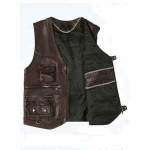 Trending New Genuine <b>Leather</b> Breathable Waterproof Motorcycle Racing Vest Men Plus Size Protective Riding Safety 2026 - Product Image 3