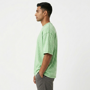 เสื้อยืดดีไซน์เนอร์ผู้ชายแบบฟอกสี คุณภาพสูง สวมใส่สบาย แฟชั่นสตรีทสำหรับทุกวัน พร้อมโลโก้สั่งทำ ผลิตจากโรงงานโดยตรง - Product Image 3