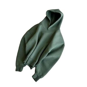 Sweats à capuche pour hommes en coton lourd pour l'hiver avec logo imprimé personnalisé 360g 100% coton style zippé avec poches coupe classique - Product Image 2