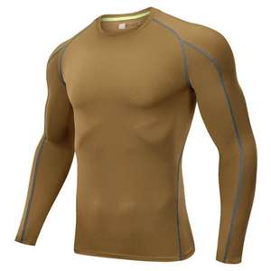 Chemises de compression pour hommes OEM de qualité supérieure, imprimées par sublimation, en polyester, pour la gym, le fitness, le surf et la plongée - Product Image 4