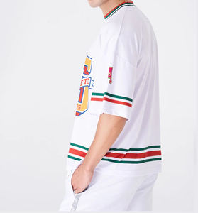 Ensemble T-shirt et short unisexe tendance, nouveau style coupé-cousu, personnalisable pour homme - Product Image 6