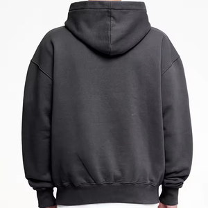 Ventes en gros de sweats à capuche pour hommes de grande taille Clush Industries, logo personnalisé, impression 3D en relief, polaire uni en polyester/coton, unisexe - Product Image 4