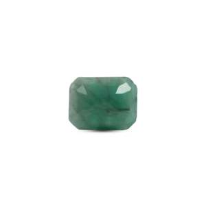 Emerald Cut Loose Gemstone 2 Carat 8x10mm Synthetic Emerald for Fine Jewelry - Product Image 2
