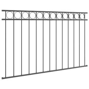 Élément de clôture en acier gris 170 x 80 cm pour clôtures, treillis et portails - Product Image 4