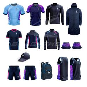 Maillot de rugby sublimé pour hommes, taille élastique, coupe ajustée, en Spandex et Polyester, lot en gros pour adultes, ensemble de vêtements de rugby et de football - Product Image 1