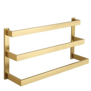 Les porte-serviettes métalliques allient fonctionnalité et style intemporel, offrant une solution de rangement intelligente pour les salles de bain modernes. - Product Image 4