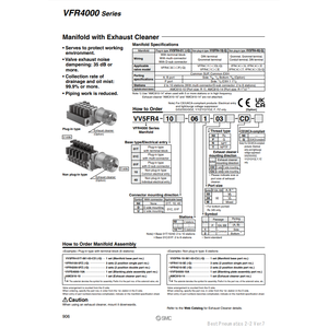 Pièces pneumatiques VV5FR4-01T-021-04 de collecteur pneumatique SMC - Product Image 1