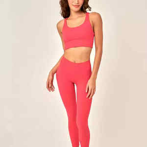 Conjunto de Yoga Sostenible y Reciclado para Mujer, Ropa Deportiva Ecológica, Marca Privada, Conjunto de Gimnasio, Ropa Deportiva de Alto Rendimiento - Product Image 3