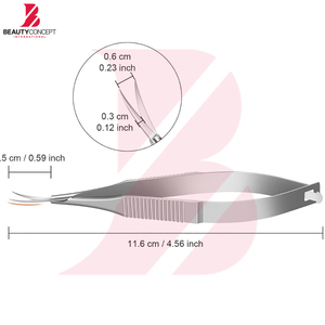 Tijeras de Acero Inoxidable de Alta Calidad para Cejas y Vello Facial, Corte Suave y Fácil, Antioxidantes, Servicio OEM/ODM - Product Image 2