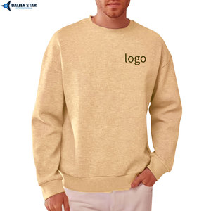 Wholesale Custom Men’s Crewneck Sweatshirt Heavyweight Cotton Plain <b>Design</b> - Product Image 6