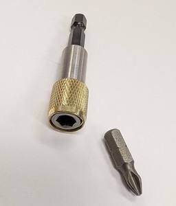 Conector de Brocas de Cambio Rápido RALTER OEM DIY, Vástago Hexagonal de 1/4 de Pulgada, Acabado Arenado, Mango de Anillo de Acero, Modelo AC38-60 - Product Image 4