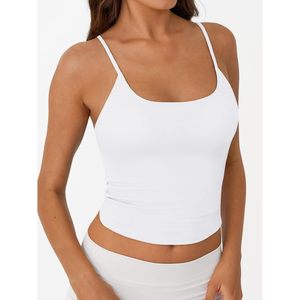 Débardeur sans manches à double doublure pour femme, dos nu, bretelles réglables, style Y2K, idéal pour l'entraînement des adolescentes - Collection Été 2026 - Product Image 3