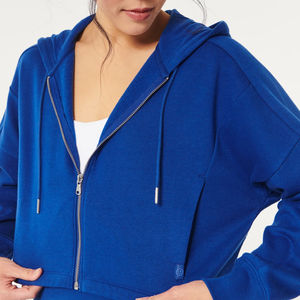 Haut court à capuche élégant et sexy à manches longues, sweat-shirt court décontracté, pulls tendance pour femmes, les meilleures ventes de sweats à capuche courts - Product Image 4