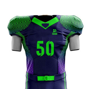 Uniforme de Fútbol Americano con Diseño Único Estampado, Estilo Personalizado, 100% Poliéster, Transpirable, de Secado Rápido, Ropa Deportiva de Venta Caliente - Product Image 3