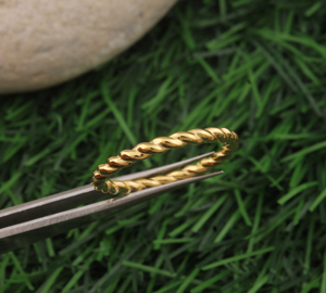 Anillo Minimalista de Plata de Ley 925 Chapado en Oro, Banda Delgada Clásica para Boda, Anillo Apilable para Mujer, Antideslustre, Venta al por Mayor - Product Image 5