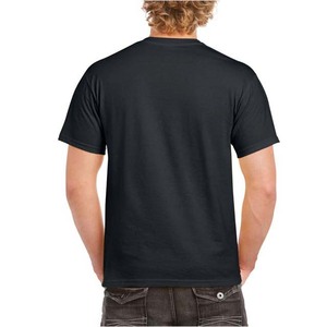 เสื้อยืดคอกลมผู้ชายไซส์ใหญ่ ผ้าฝ้าย 100% สีขาว รับผลิตตามแบบ OEM แขนสั้น ทรงปกติ ระบายอากาศได้ดี โลโก้ด้านหน้า - Product Image 2