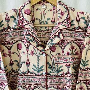 Nouvel arrivage : Ensemble de nuit en coton pour femme, magnifique pyjama indien imprimé à la main, 100 % coton - Product Image 5