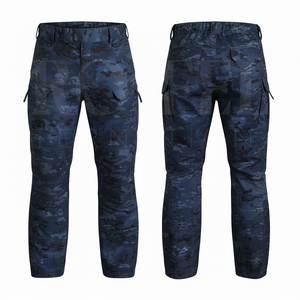 Hot Selling Soft Shell Waterproof <b>Camouflage</b> Pattern Sublimation Printing <b>Cargo</b> Pants Workwear High Waist Heavy Duty Pants Men - Product Image 2