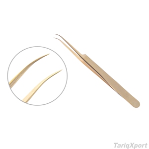 Pinzas para Pestañas Profesionales de Alta Calidad TARIQXPORT Modelo TX-ET-126 con Logotipo Personalizado, Mango Cómodo y Preciso de Acero Inoxidable - Product Image 5