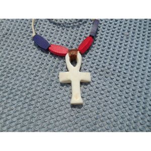 Collar Étnico Bohemio Hecho a Mano 1. Regalo de Hueso Tallado a Mano para Amantes de la Joyería Tribal - Product Image 6