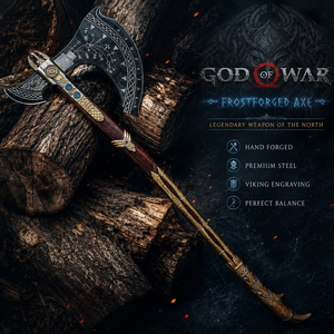 TheWizCrafts Handmade BIG <b>Viking</b> God Tomahawks Premium Quality DIY Decorative Forged Steel Blade Wooden Handle | 3-Year Warranty - Product Image 6