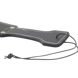 Pagaie de fustigation en cuir de vachette véritable avec surface plate et large pour jeux d'impact BDSM - Product Image 4