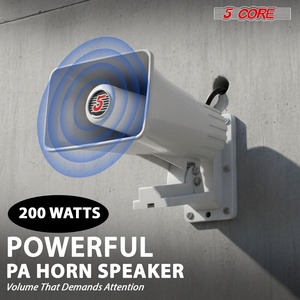 Altavoz de 5 Núcleos y 6 Pulgadas con Bocina PA de 200W, Bocina de Audio de 8 Ohmios, para Uso en Interiores y Exteriores, Resistente a la Intemperie, Montaje en Pared - Product Image 2