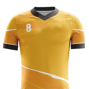 Uniformes de Fútbol Personalizados, Transpirables, Ligeros, Ecológicos, Estampados, de Manga Corta, Tallas Grandes, 100% Poliéster - Product Image 5