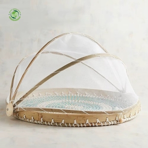 Custom-designed straw food <b>cover</b> Kitchenware and <b>table</b> decoration Wholesale eco-friendly Made in Vietnam - Product Image 5