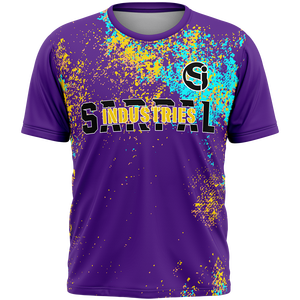 T-shirt décontracté uni en coton/polyester coupe classique pour homme, idéal pour la sublimation personnalisée, vente en gros - Product Image 1