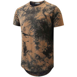 Camiseta Personalizada con Estampado Tie-Dye Vintage, Corte Regular, Cuello Redondo, Mezcla de Poliéster/Algodón, Manga Corta, 300 GSM, Unisex, para Hombre - Product Image 6