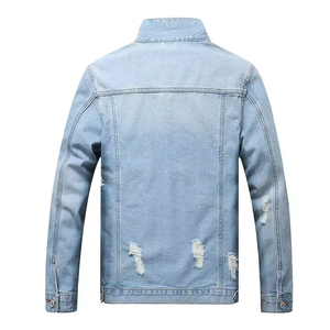 Bulk Supply <b>Custom</b> Vintage <b>Denim</b> <b>Jacket</b> with Button Eco-Friendly Streetwear High Quality Low MOQ - Product Image 2