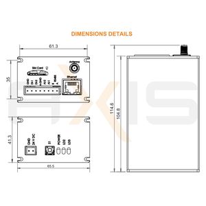 Axis EB-100-MG Modbus Gateway RS232 RS485 ไปยัง Ethernet TCP IP 512 แท็ก เว็บเซิร์ฟเวอร์สำหรับระบบอัตโนมัติทางอุตสาหกรรม SCADA - Product Image 5