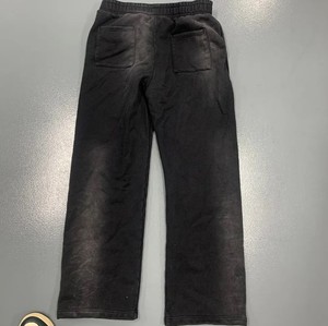 High Quality CustomizationFactory Hem Open Bottom Sweatpants Men Mid Polyester/Cotton Regular Fit Casual Corduroy Drawstring - Product Image 4
