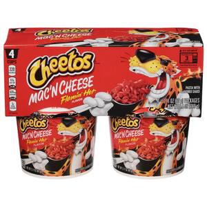 Proveedor Directo de Cheetoos Crunchy Flamin' Hot, Chips de Queso con Sabor Picante, 9 oz, Cheetoos Mac Cheese con Sabor Picante, 2.11 oz - Product Image 1