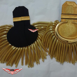 Epaulettes Napoleónicas Ecológicas Personalizadas Hechas a Mano con Flecos y Láminas de Oro para Oficiales, Pliegues de Hombro Ceremoniales - Product Image 4
