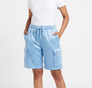 Women's <b>Cargo</b> <b>Shorts</b> With Drawstring Waist And Pockets Casual Terry 100% Polyester <b>Shorts</b> Regular Fit Mid Rise <b>Cargo</b> Women <b>Short</b> - Product Image 4