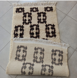 Tapis noué KNOT RUG, design moderne luxueux brodé, tapis de prière en laine et soie noué à la main, résistant aux taches, toutes tailles, salon, maison - Product Image 6