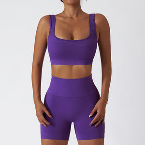 Leggings de Yoga para Mujer, Cintura Alta, Levanta Glúteos, Antideslizantes, Elásticos, Sin Costuras, Ecológicos, Transpirables, Tejido Acanalado, Color Sólido - Product Image 3